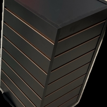 New Black Counter Top Revolving Slatwall Merchandiser