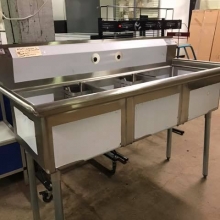 New Three Compartment Sinks - available to order in