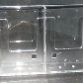 Wallmount Four Pocket Acrylic Brochure Holder for Triple Fold Size Material