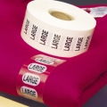 Clear Adhesive Size Wrapper Labels 
