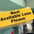 Next Available Lane Sign
